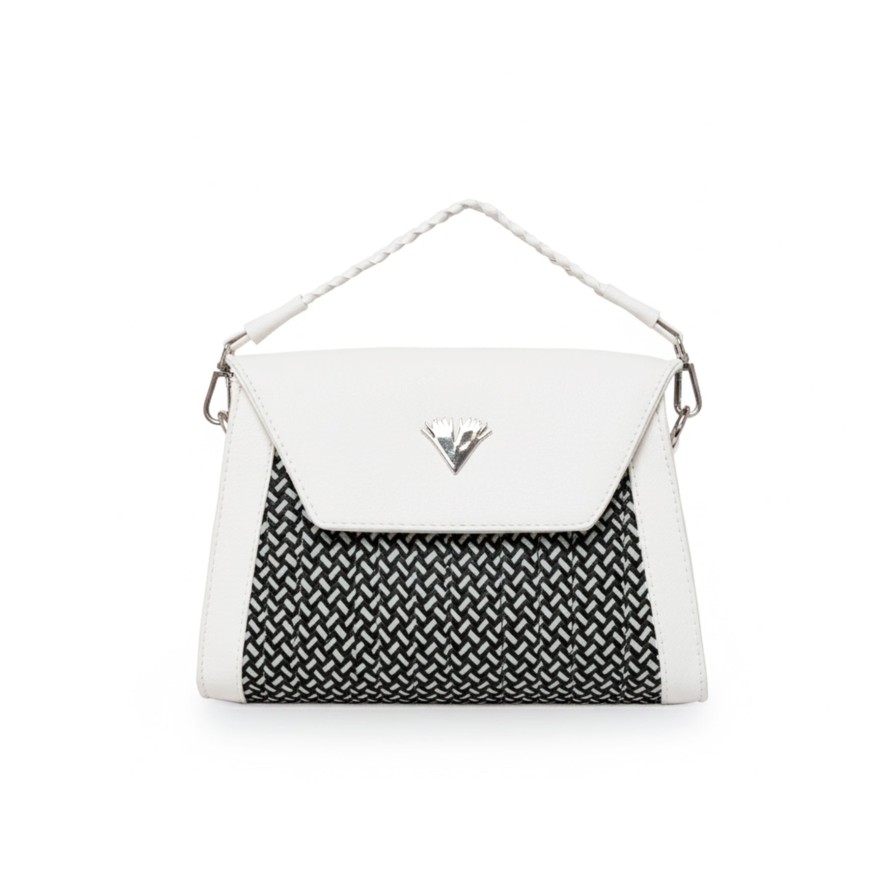 Brown Leather Crossbody Curvo Bag