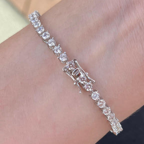 THE “KATE” 3 PRONG 3MM TENNIS BRACELET