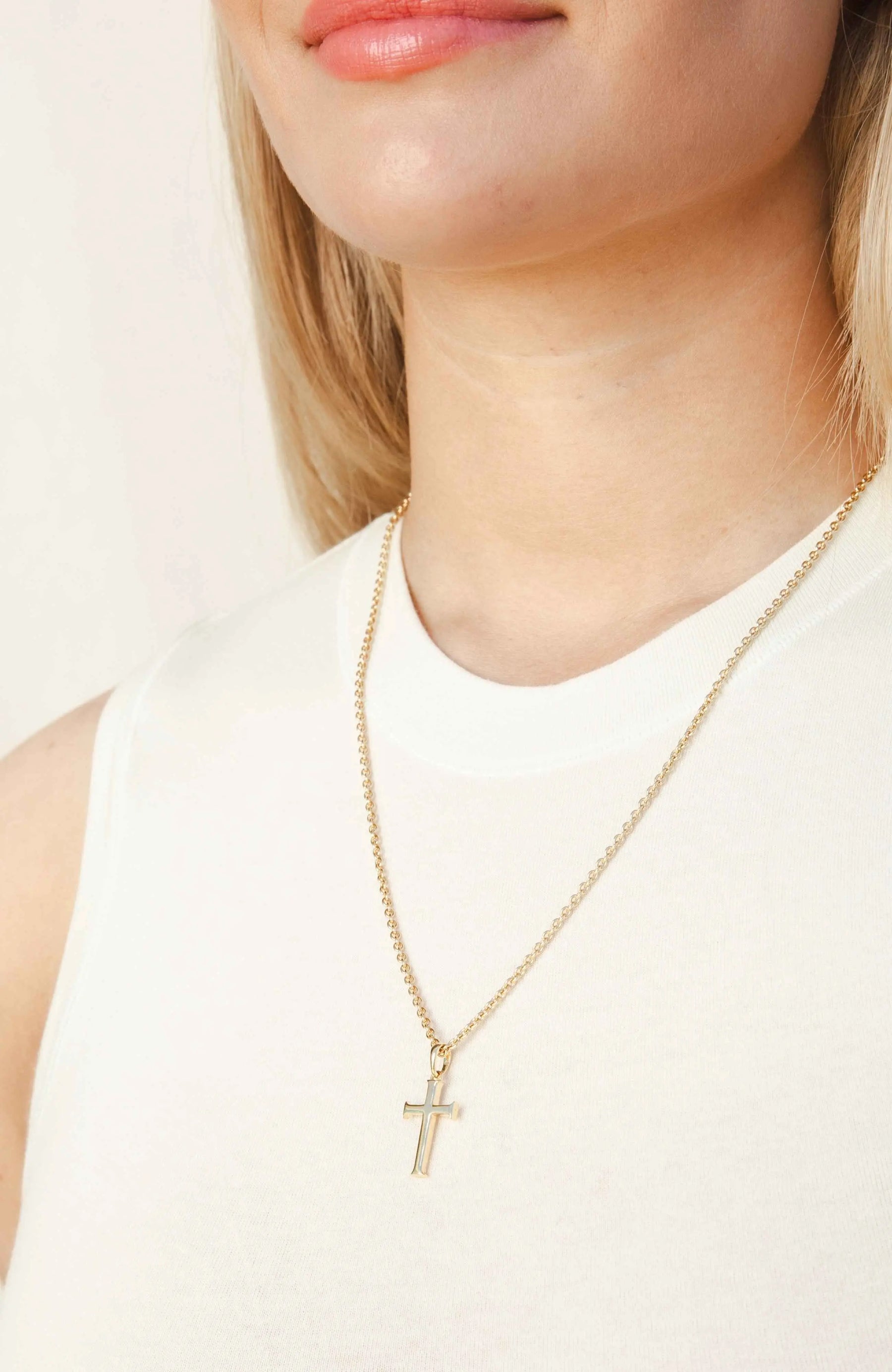Large Cross Pendant Necklace