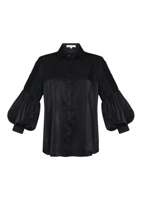 Tilsa Artisan Detail Blouse | Black