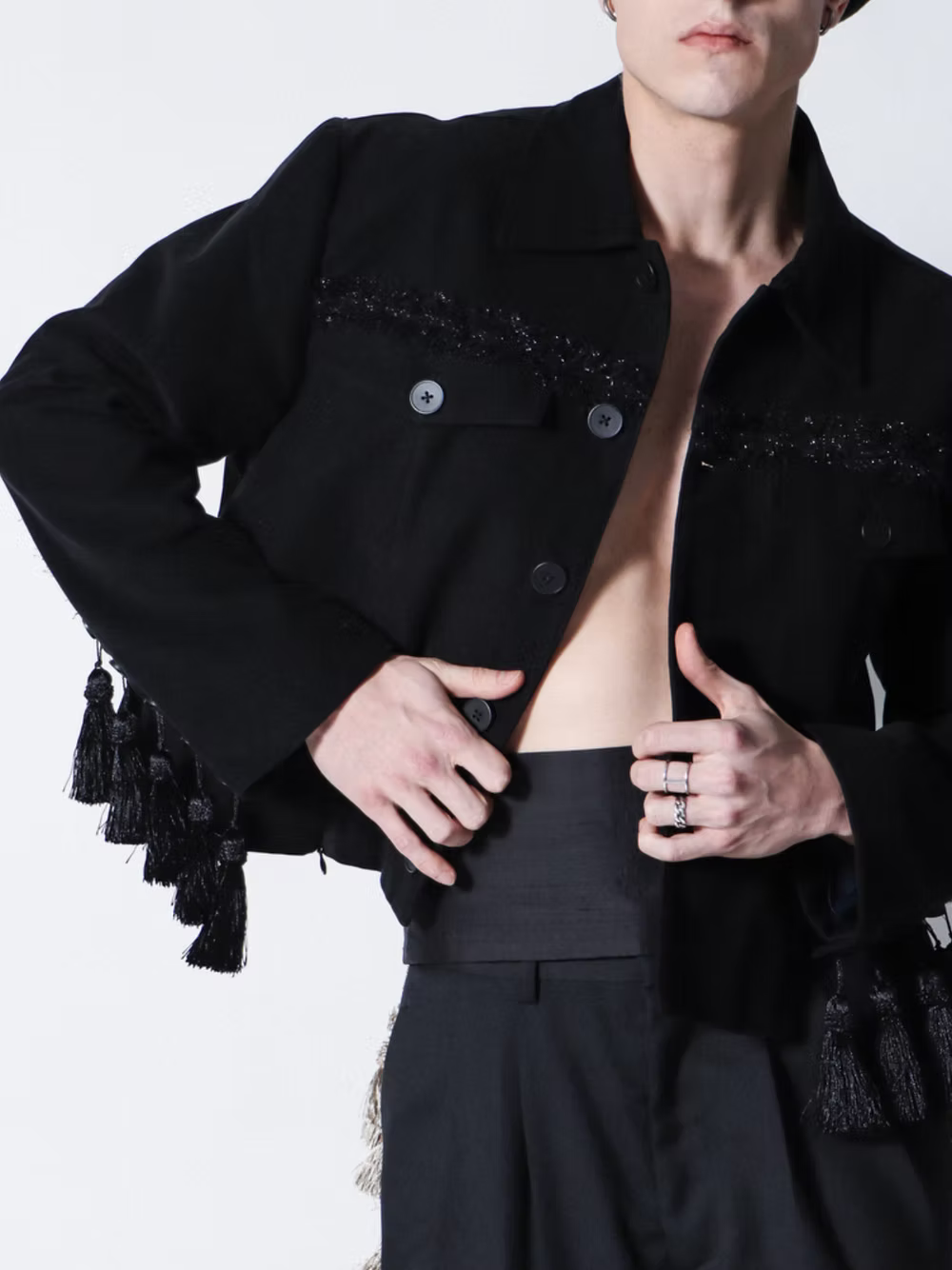 Black Lancing Jacket