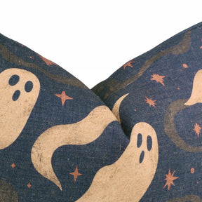 Halloween Spooky Season Linen Lumbar Piping Pillow Cover