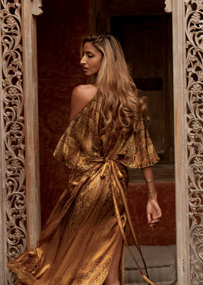 Queen Lakshmi - Open Wing Silk Dress