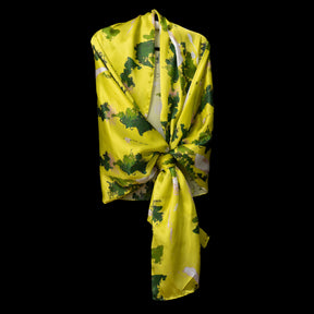 Yellow Green Wall Splash Wrap Scarf
