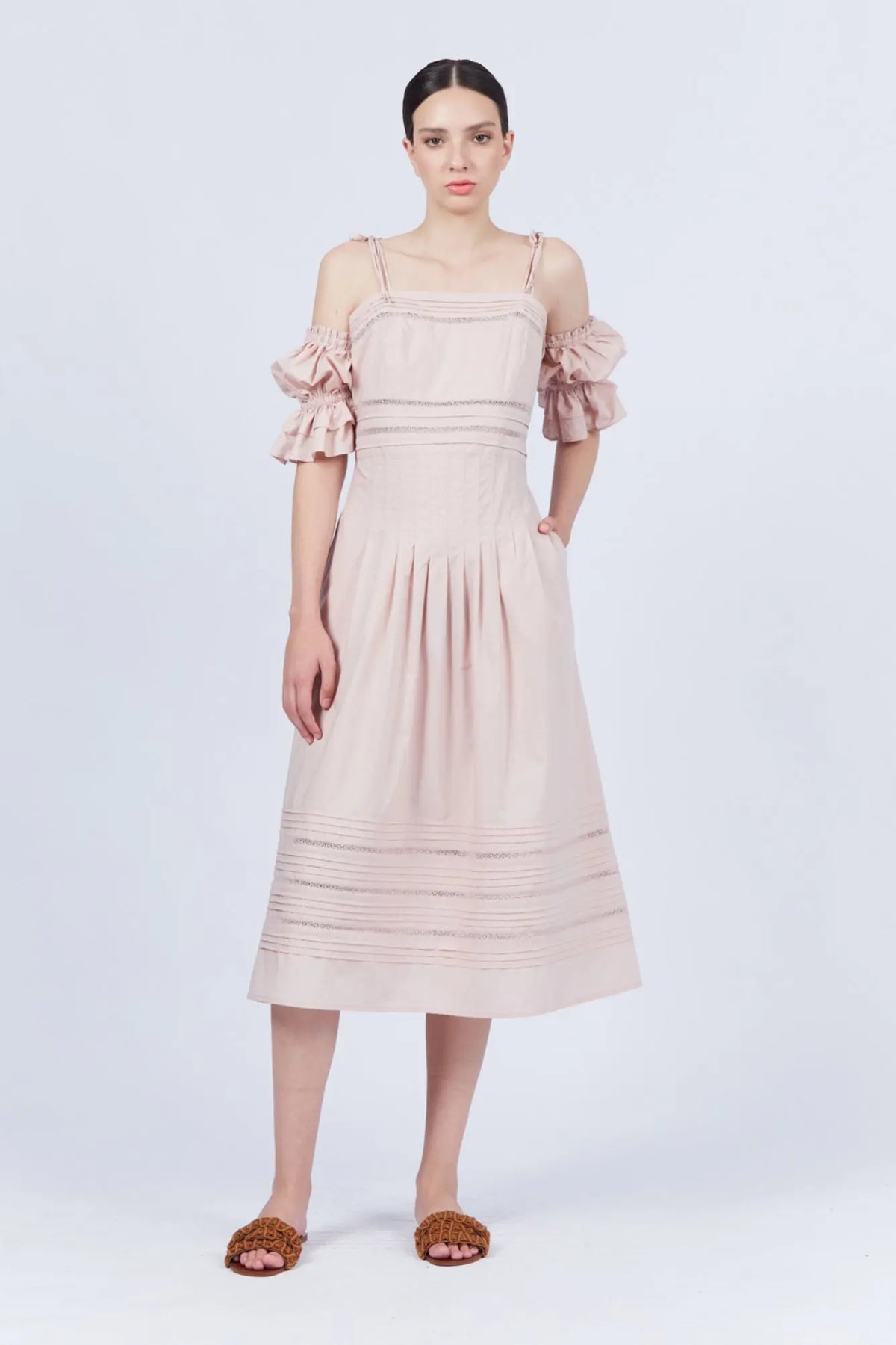 Gaetana Dress | Nude