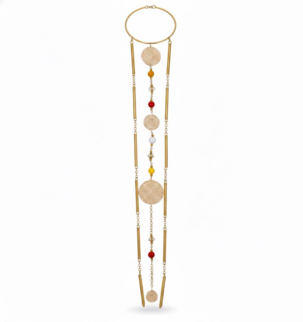 Lijoki Luxe Cultural Statement Necklace