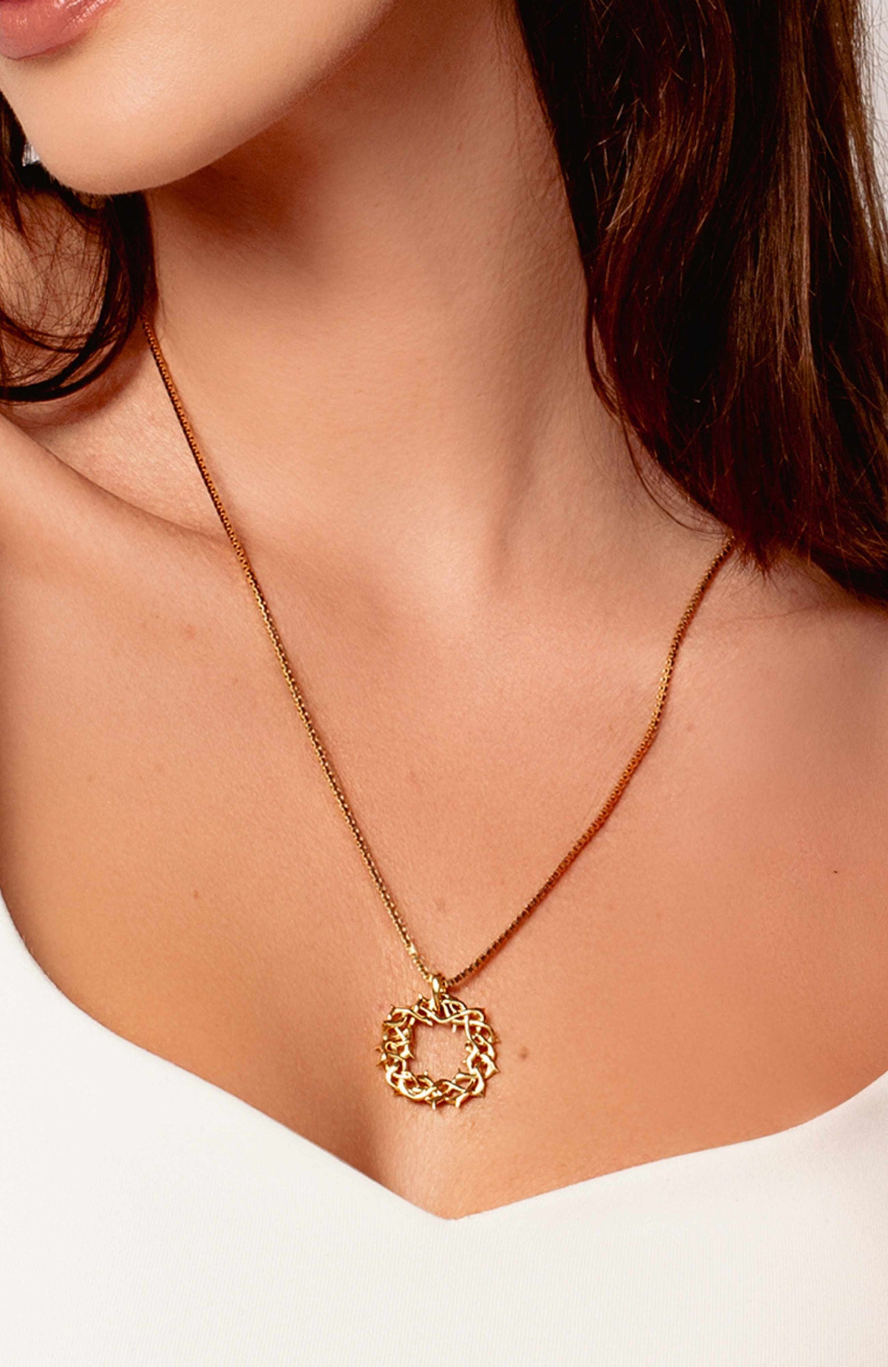 Crown Of Thorns Large Pendant Necklace