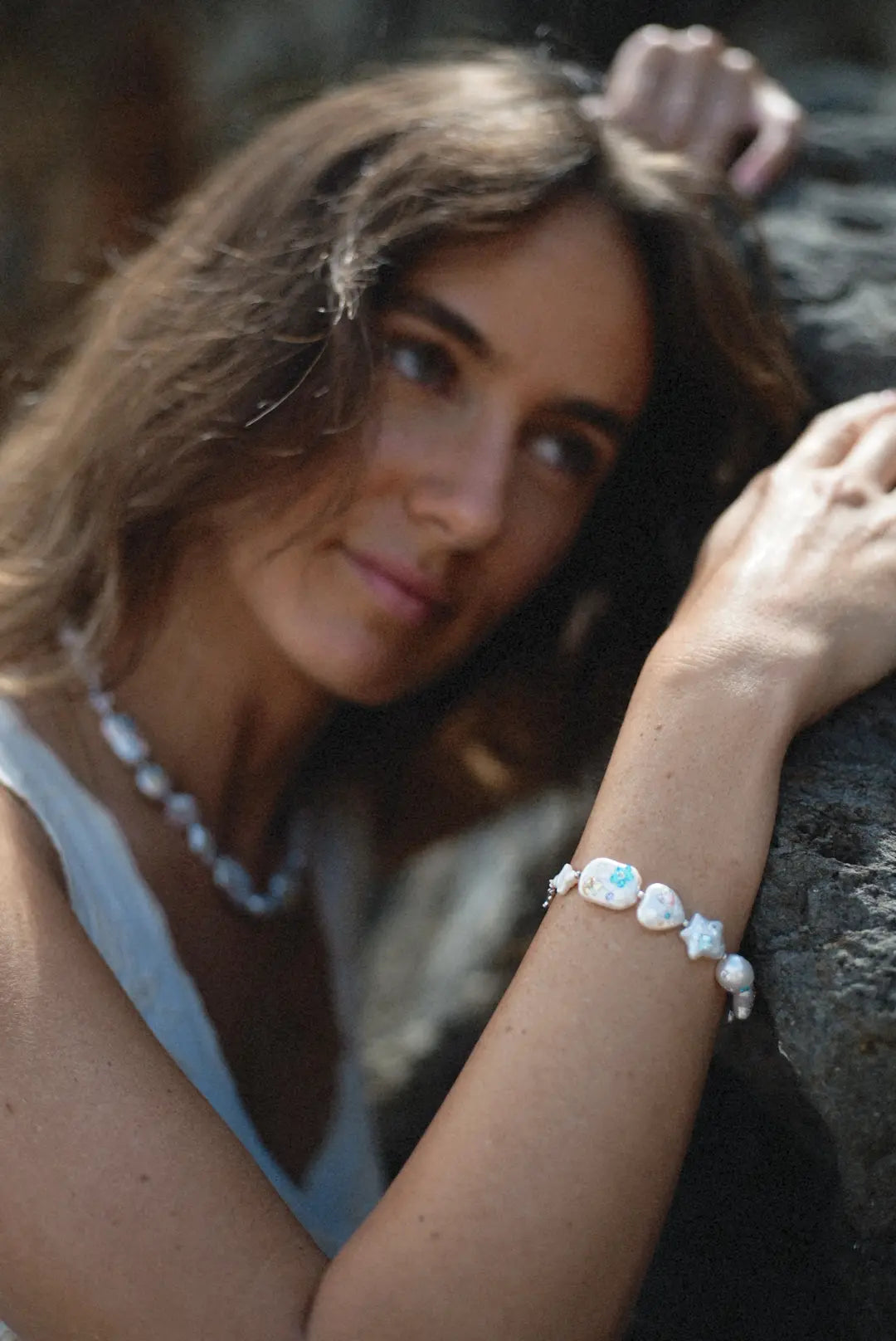 Celestial Garden Pearl Bracelet