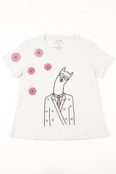 Alpaca Design Cotton T-Shirt