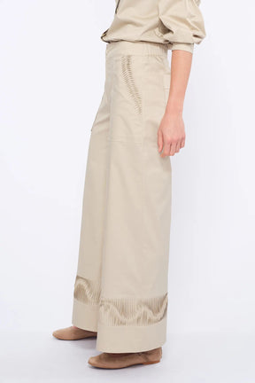 Viena Sculptural Hem Trouser | Pristine