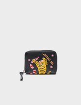 Frodo Leather Zip Around Wallet - Tiger and Snake Embroidery