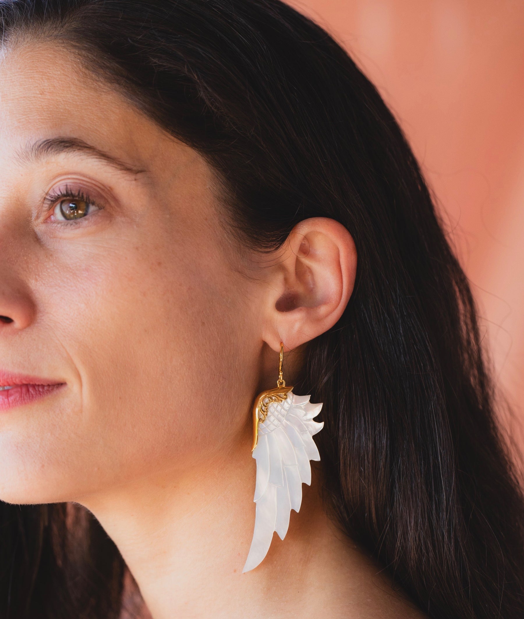 Purist Earrings(Large, yellow gold)