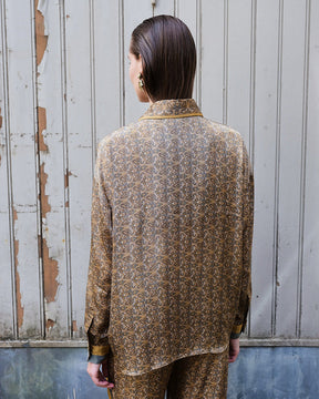 Paisley Motif Long Sleeve Shirt