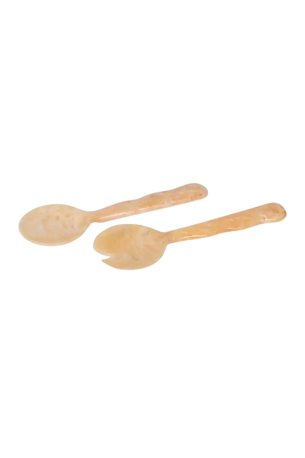 Resin Salad Server-peach  (set Of 2), 12.40 X 3.93 Inches
