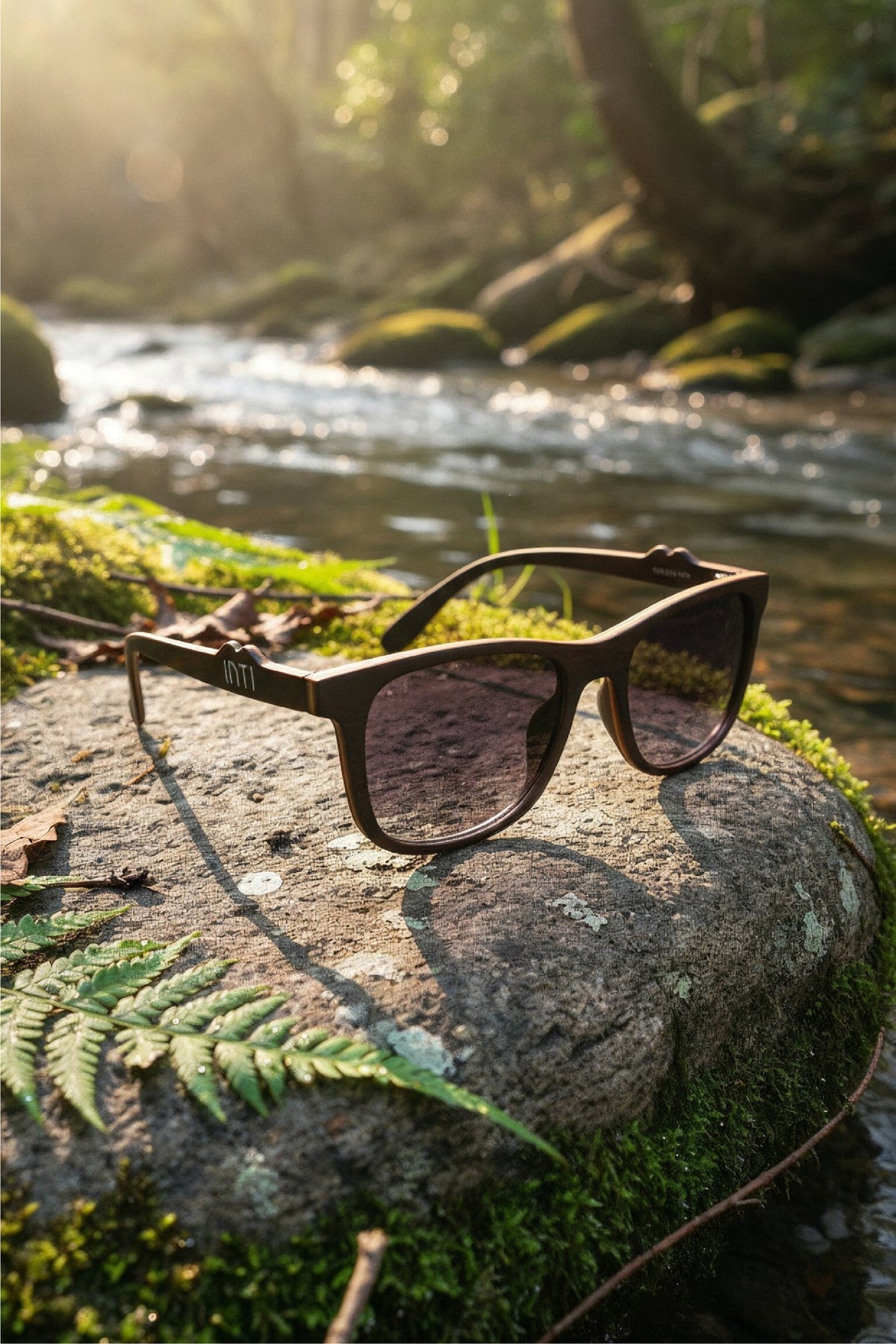 Arrecife Dark Wooden Sunglasses - INTI