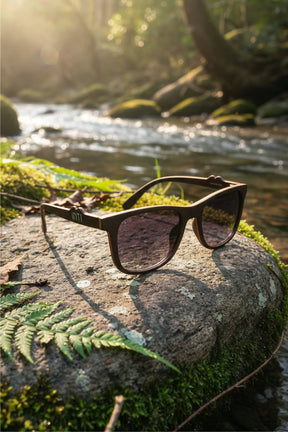 Arrecife Dark Wooden Sunglasses - INTI