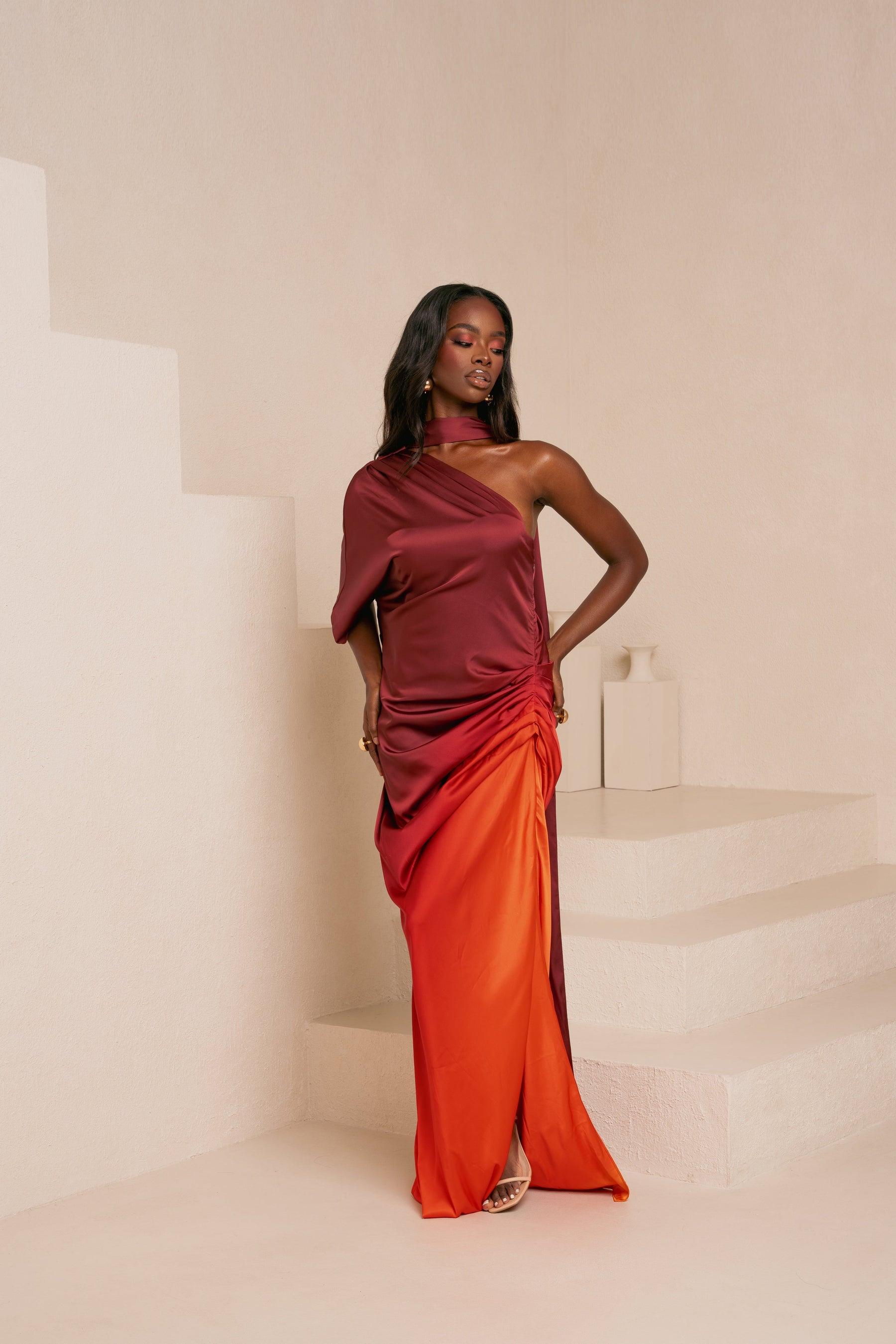 DAWN DRAPE MAXI DRESS