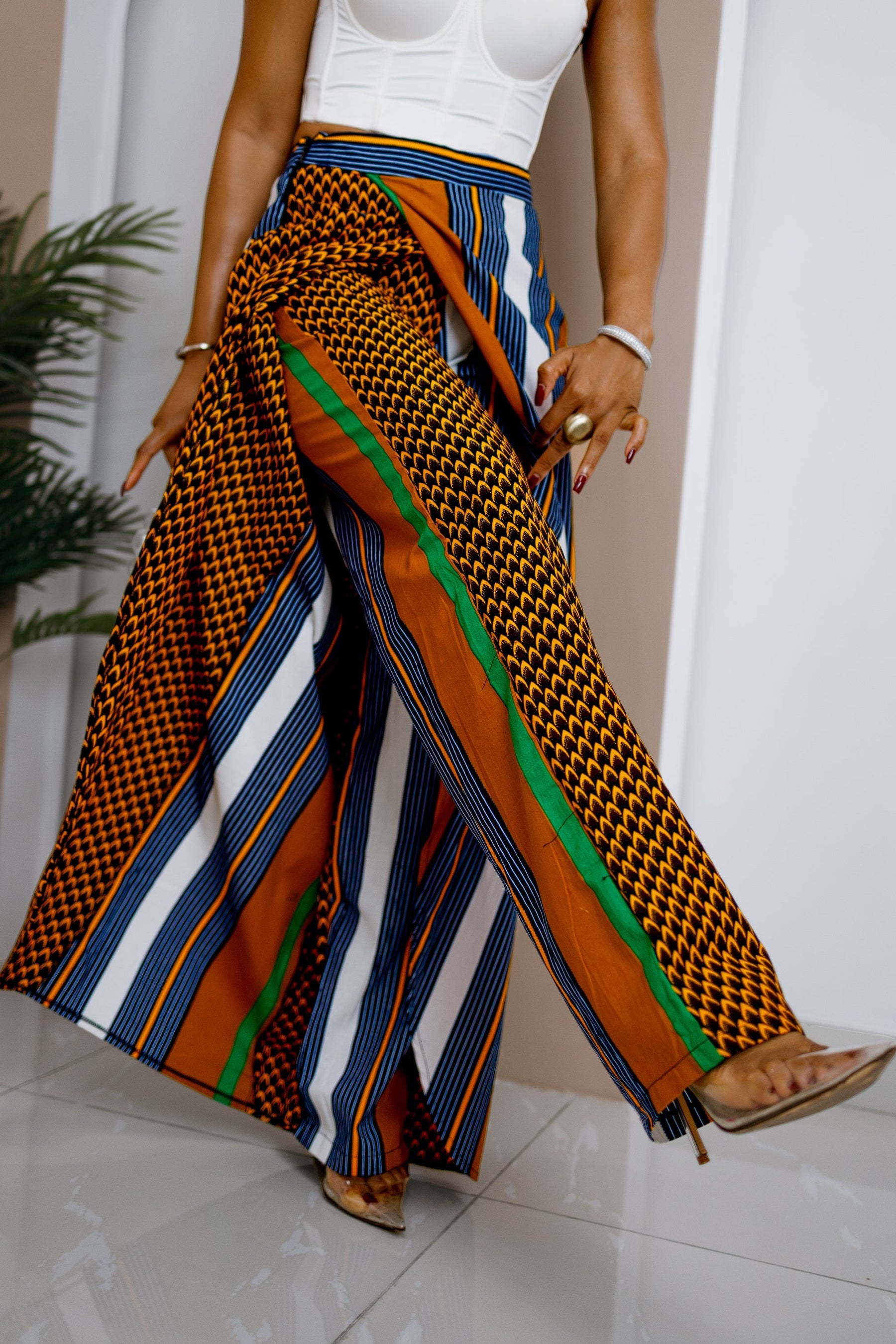 Akuluuno Patchwork Pants Skirt