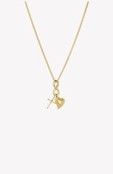 Faith, Hope, & Love Charm Pendant Necklace