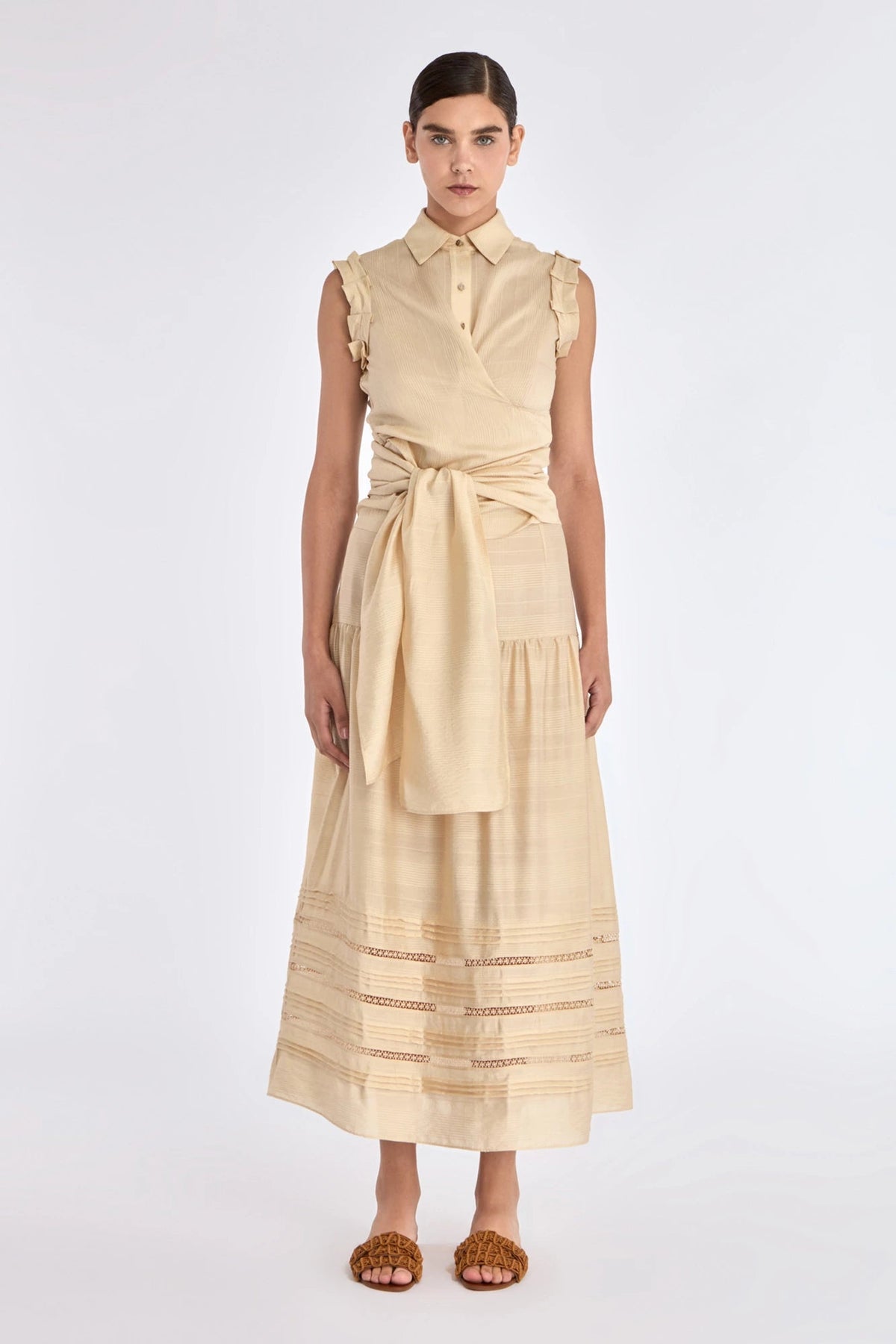 Harlow Wrap Blouse | Vanilla