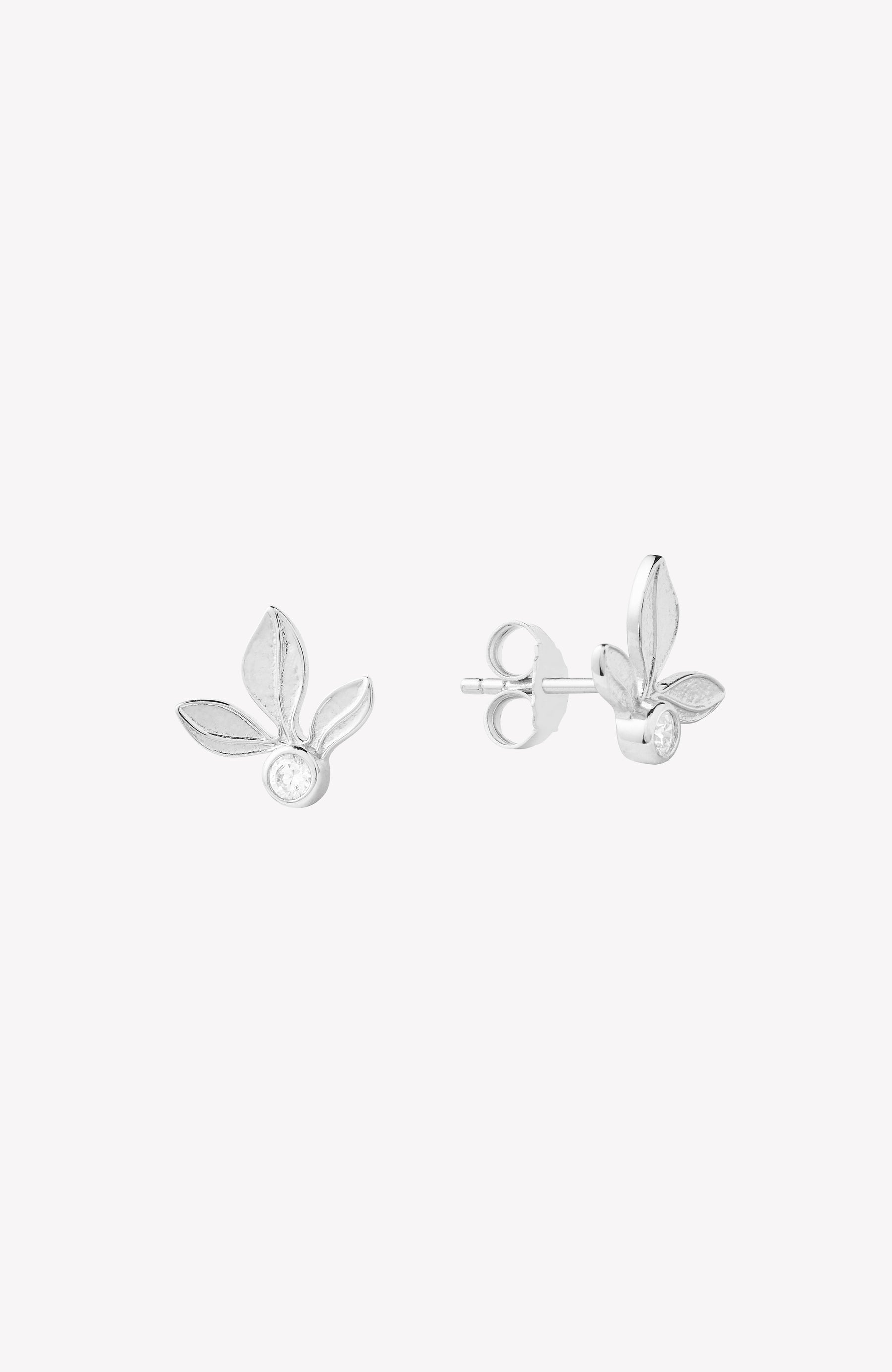 Olive Leaf Stud Earring