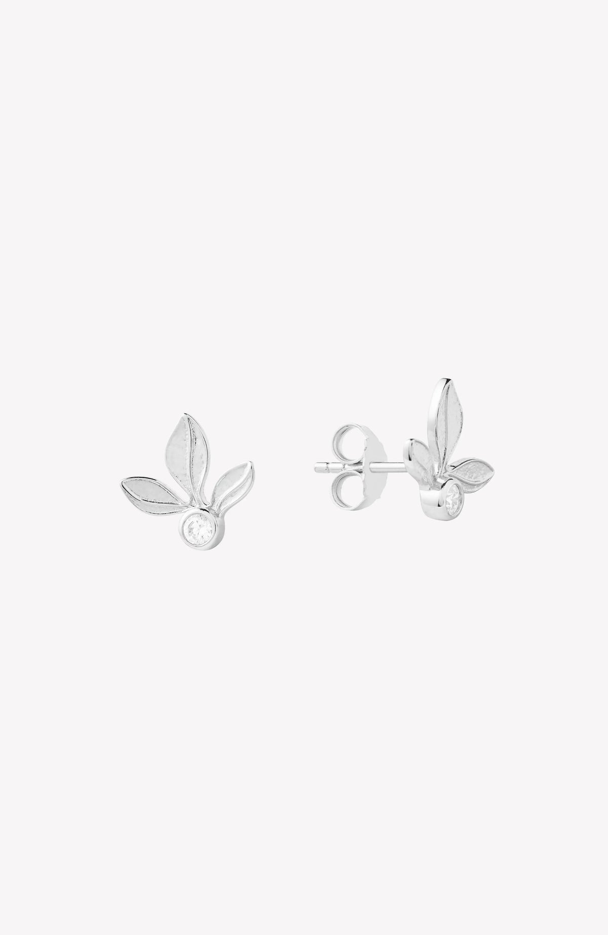 Olive Leaf Stud Earring