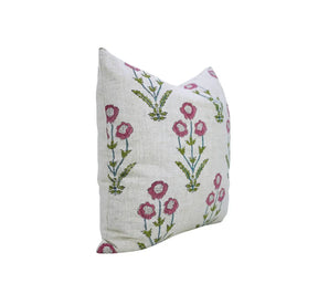 Handcarfted Hand Block Design Viscose Linen Pillow Cover - Amitabh