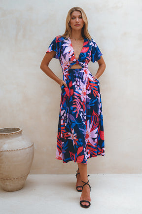 Samara Convertible Midi Dress - Tahiti