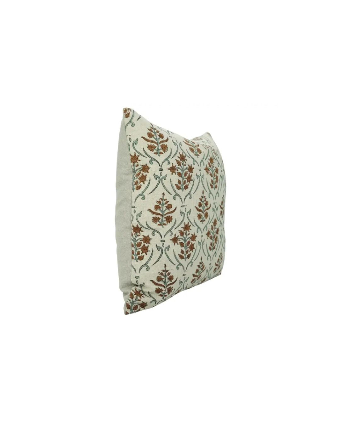 Artisan Hand Made Block Printed Pure Linen Pillow Cover - Vishal Pushp