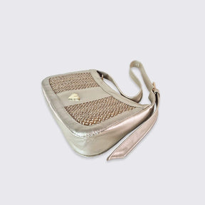 Black Leather Imperial Handbag