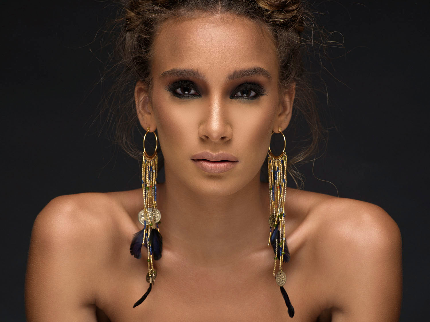 Aisyt - Gemstones Fringe Boho Earrings (Top Seller)