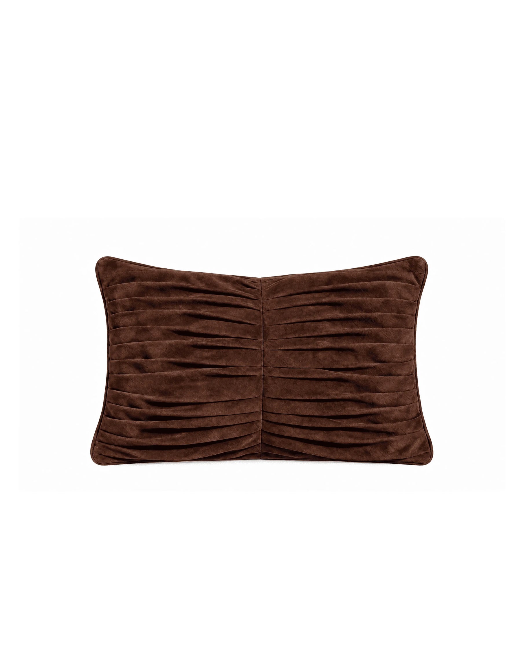 Pleated Cotton Suede Pillow