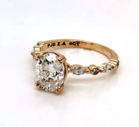 Oval Diamond Ring