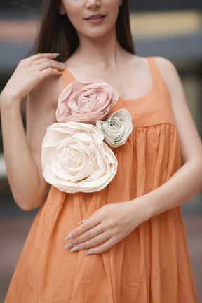 Sunset Orange With 3 Roses