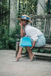 Josephine Ball Frame Calfskin Leather Bag