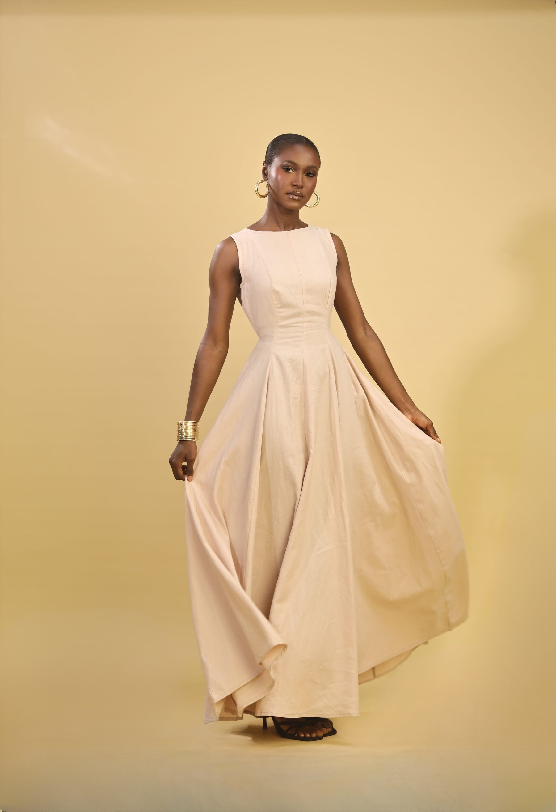 The Shade linen maxi dress