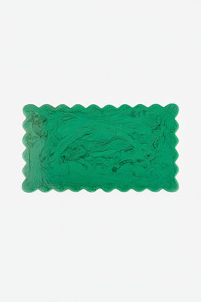Resin Scallop Rectangular Cheese Board - 14 Inches
