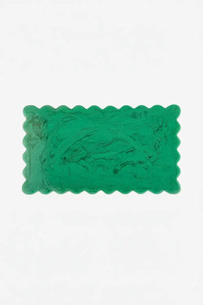 Resin Scallop Rectangular Cheese Board - 14 Inches