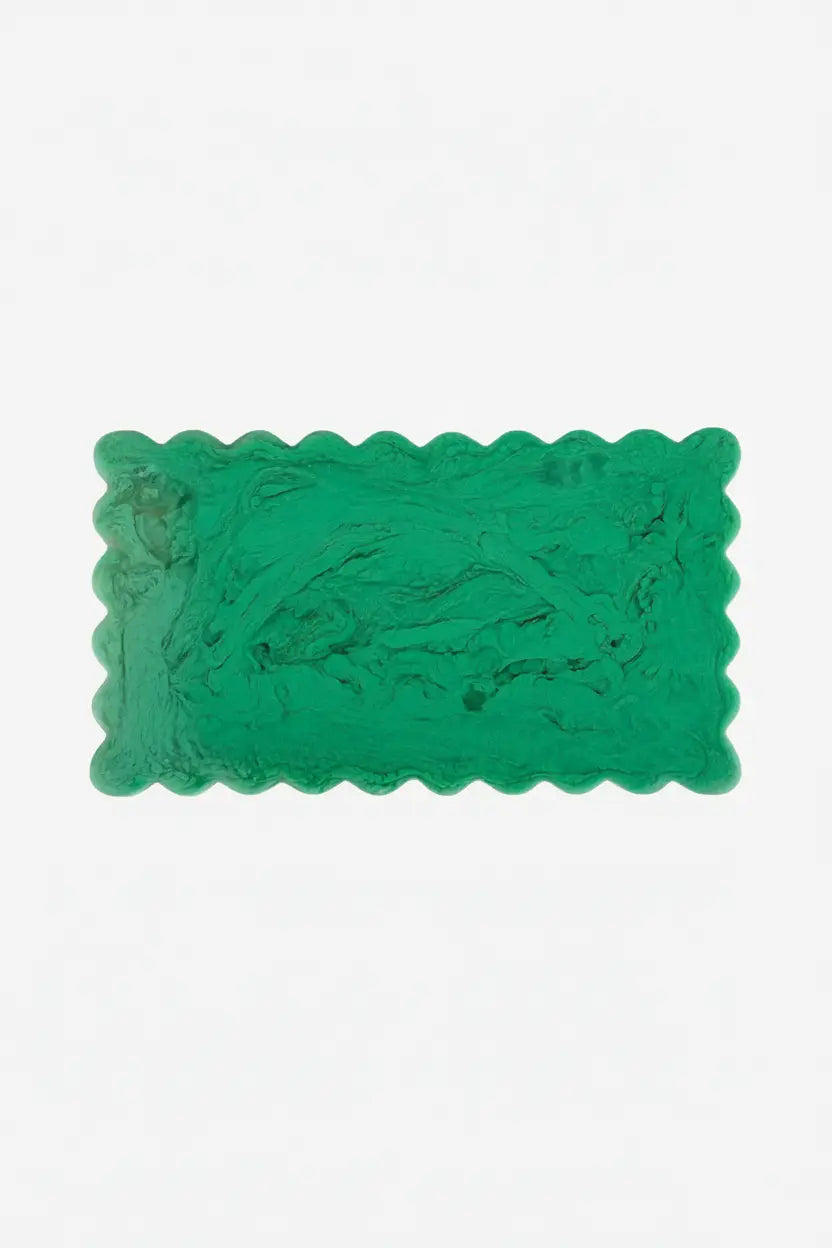 Resin Scallop Rectangular Cheese Board - 14 Inches