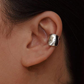 Ear Cuff Statement Silver Moon Earring
