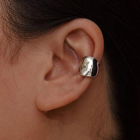 Ear Cuff Statement Silver Moon Earring