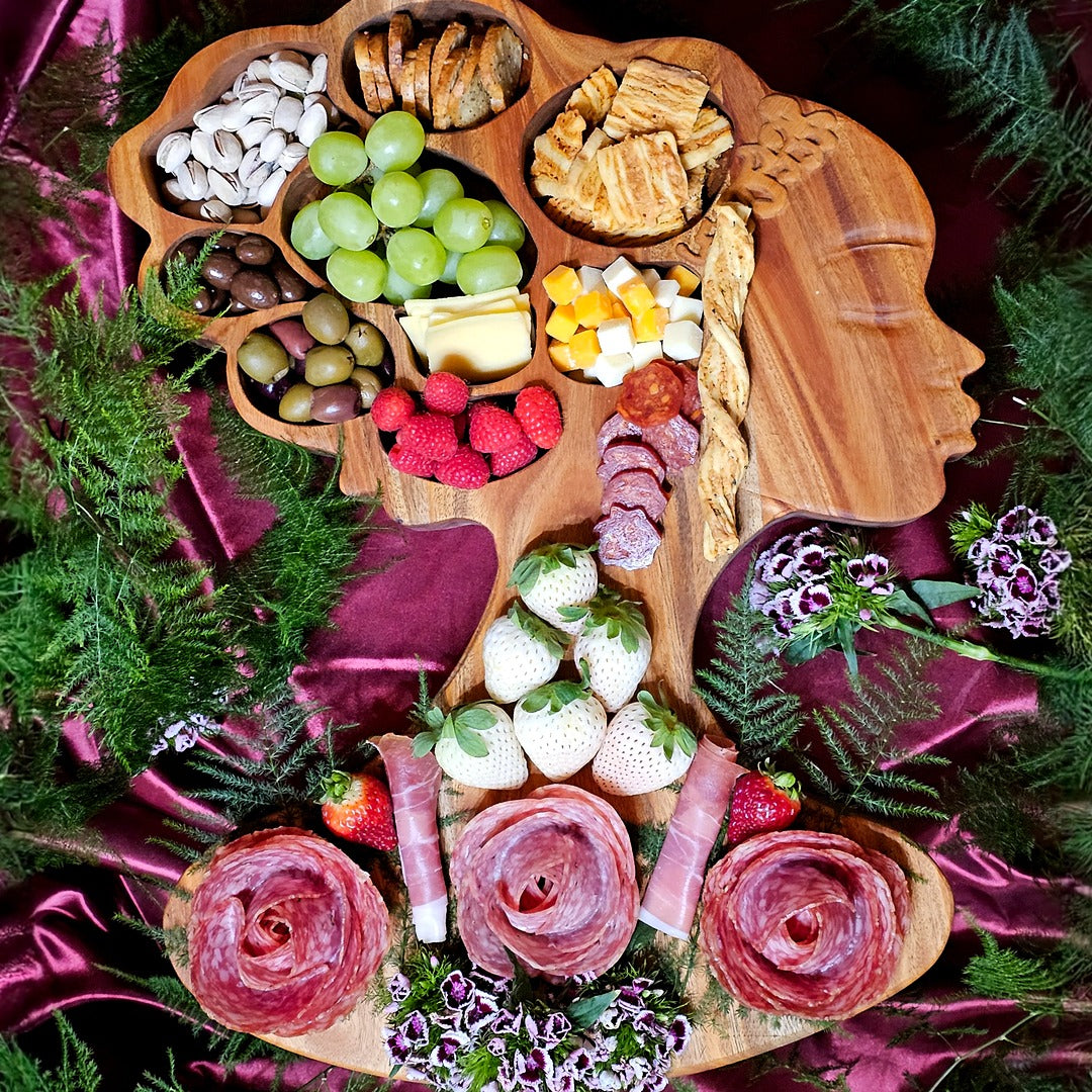 The Crown & Serve Charcuterie Board [Mahogany]