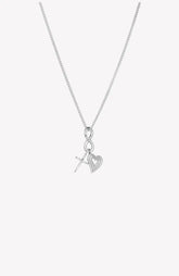 Faith, Hope, & Love Charm Pendant Necklace