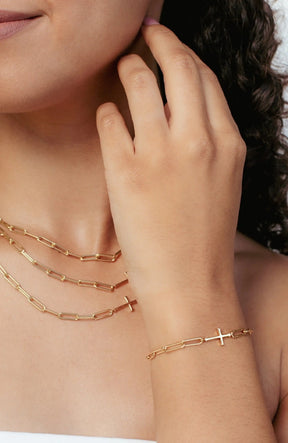 Chain Breaker Cross Bracelet