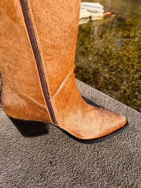 Olsson Texan Boot in Calf Hair (Wide Calf)