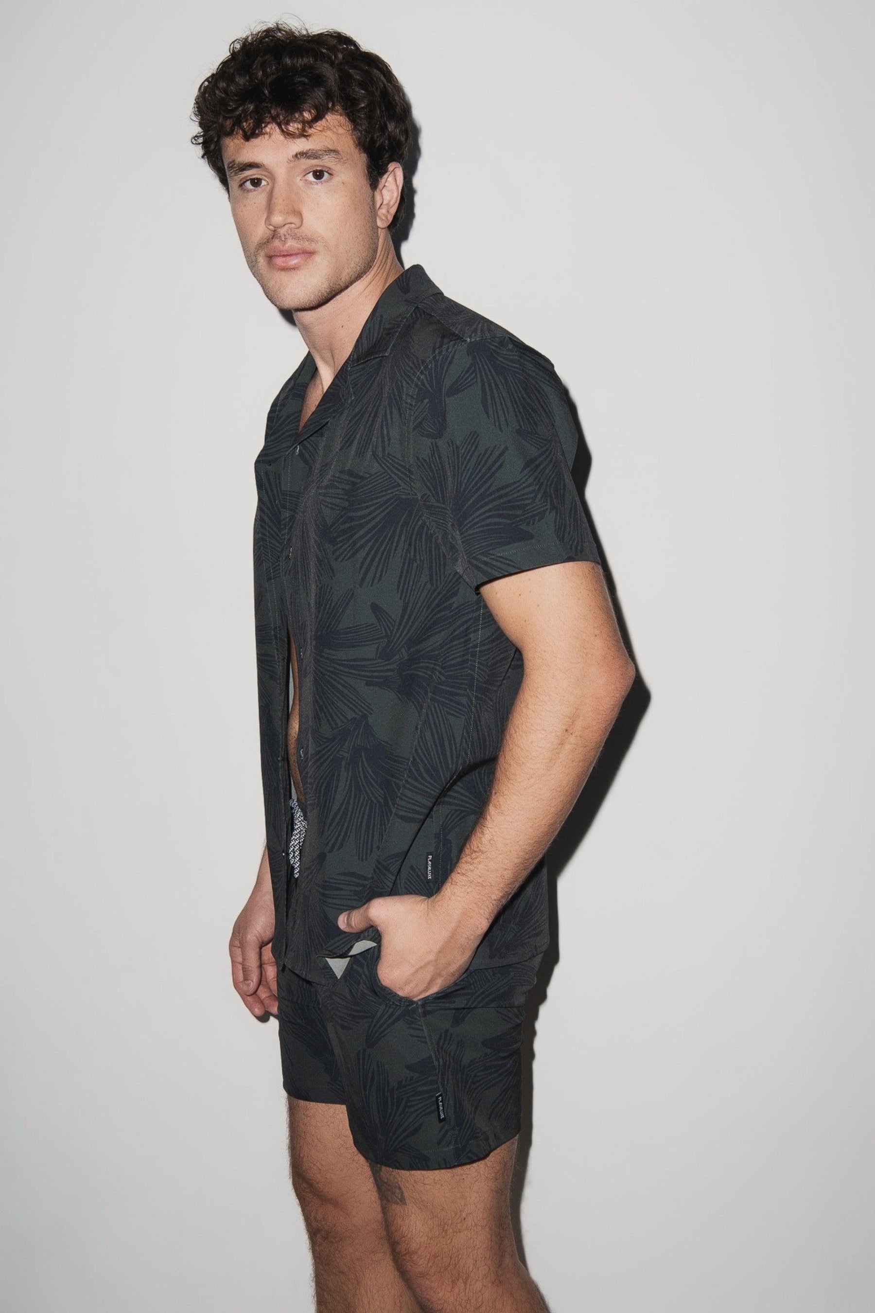 Saint Tropez Cabana Shirt Dark Olive