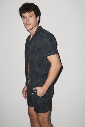 Saint Tropez Cabana Shirt Dark Olive