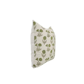 Stylish Floral Design Linen Blend Pillow Cover - Kirti