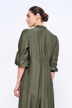 Carlie Asymmetrical Dress | Olive