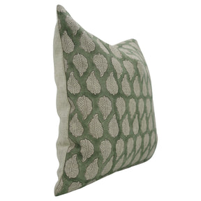 Stylish Block Print Thick Linen Cushion Cover - Panchi